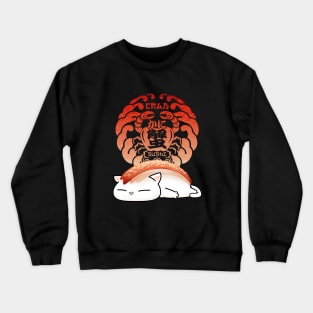 Crab Kani Sushi Cat Crewneck Sweatshirt